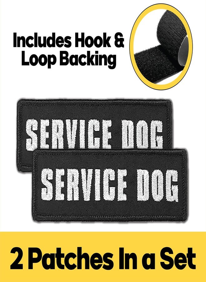Laughing Lizards Service Dog Vest Patches (2-Pack) - Highly Reflective Embroidered Patches for Harness in 3 Sizes (Medium 4.5" x 1.5") - Image 4